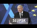 Jarosław Kaczyński - Wystąpienie Prezesa PiS w Słupsku